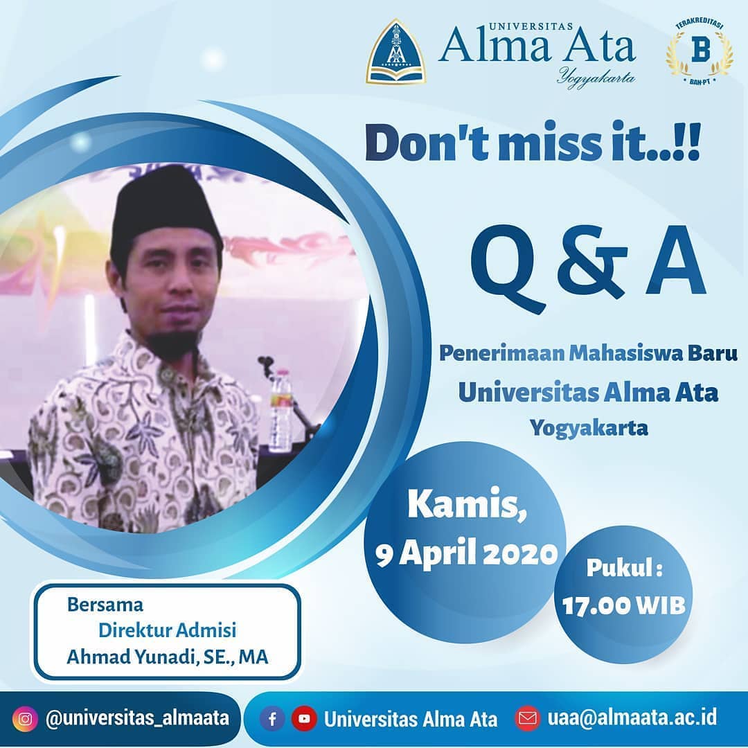 Q & A Penerimaan Mahasiswa Baru Universitas Alma Ata Yogyakarta ...