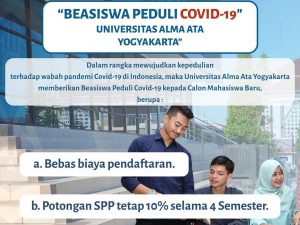 Beasiswa Peduli COVID – 19 Universitas Alma Ata Yogyakarta