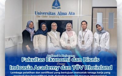 Fakultas Ekonomi dan Bisnis Universitas Alma Ata menjalin audiensi dan kerjasama dengan Indoasia Academy dan TÜV Rheinland.